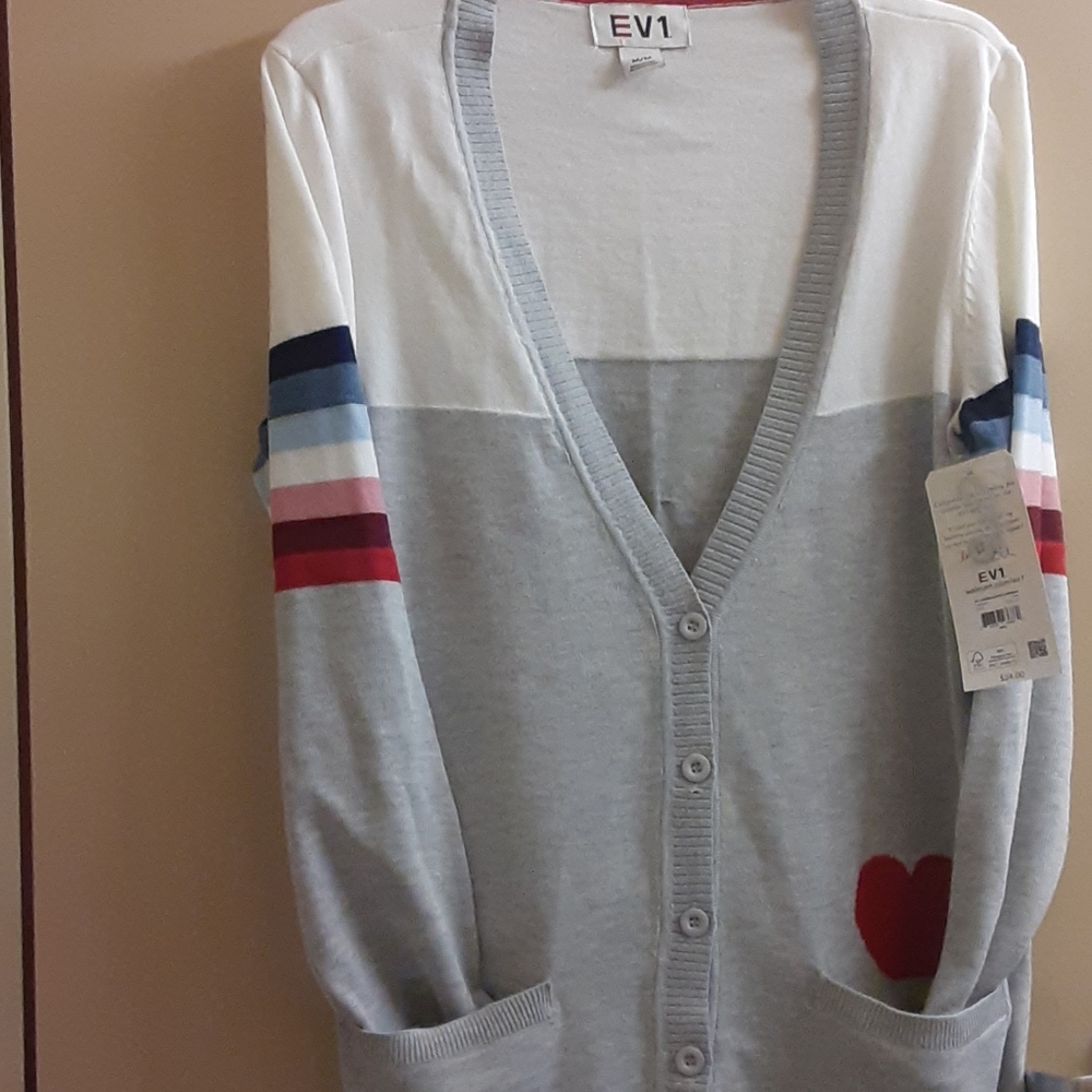EV1 Ombre Sleeve Cardigan